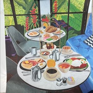 Signed Justin Lin “Meet Me at the Equator “ Print 75”cm x 60” cm New